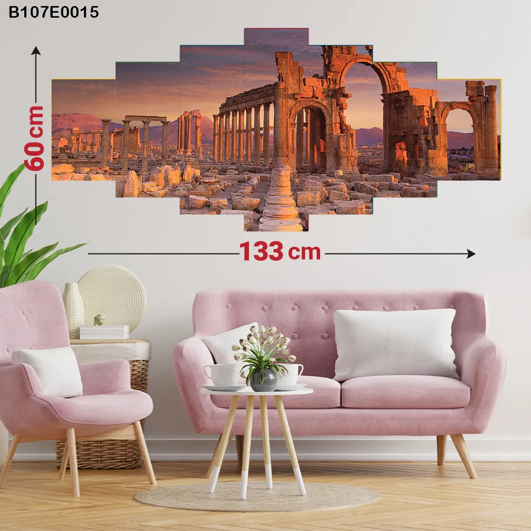 Seven-Piece Panel , Graded Painting