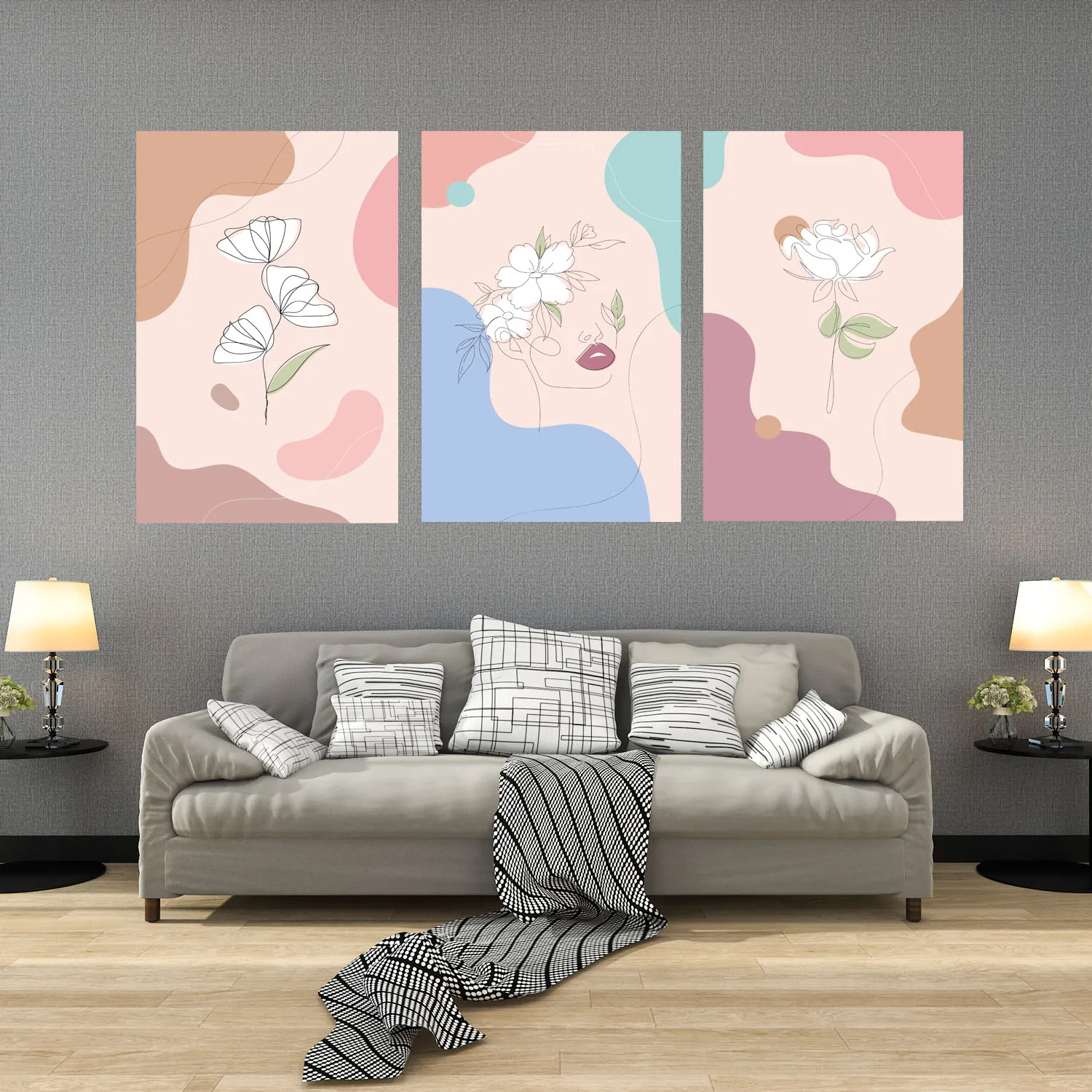 Triple Painting , 3 Pieces