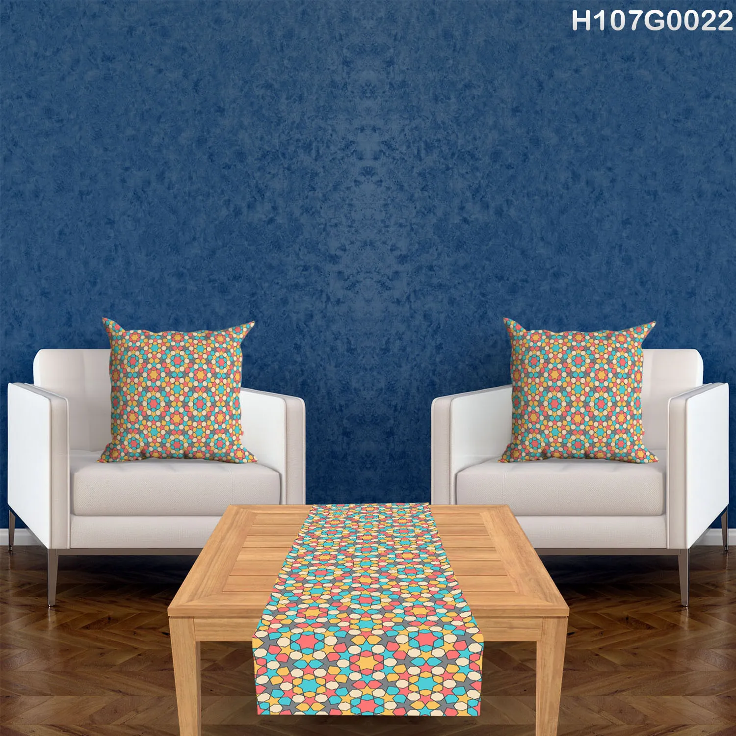 Table Runner and two Pillow Covers Set