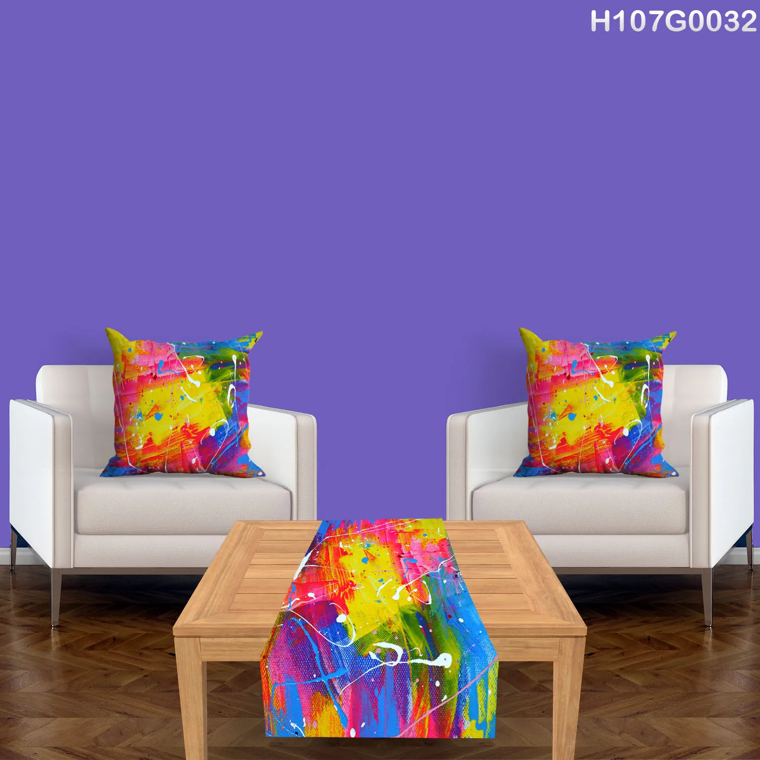 Table Runner and two Pillow Covers Set