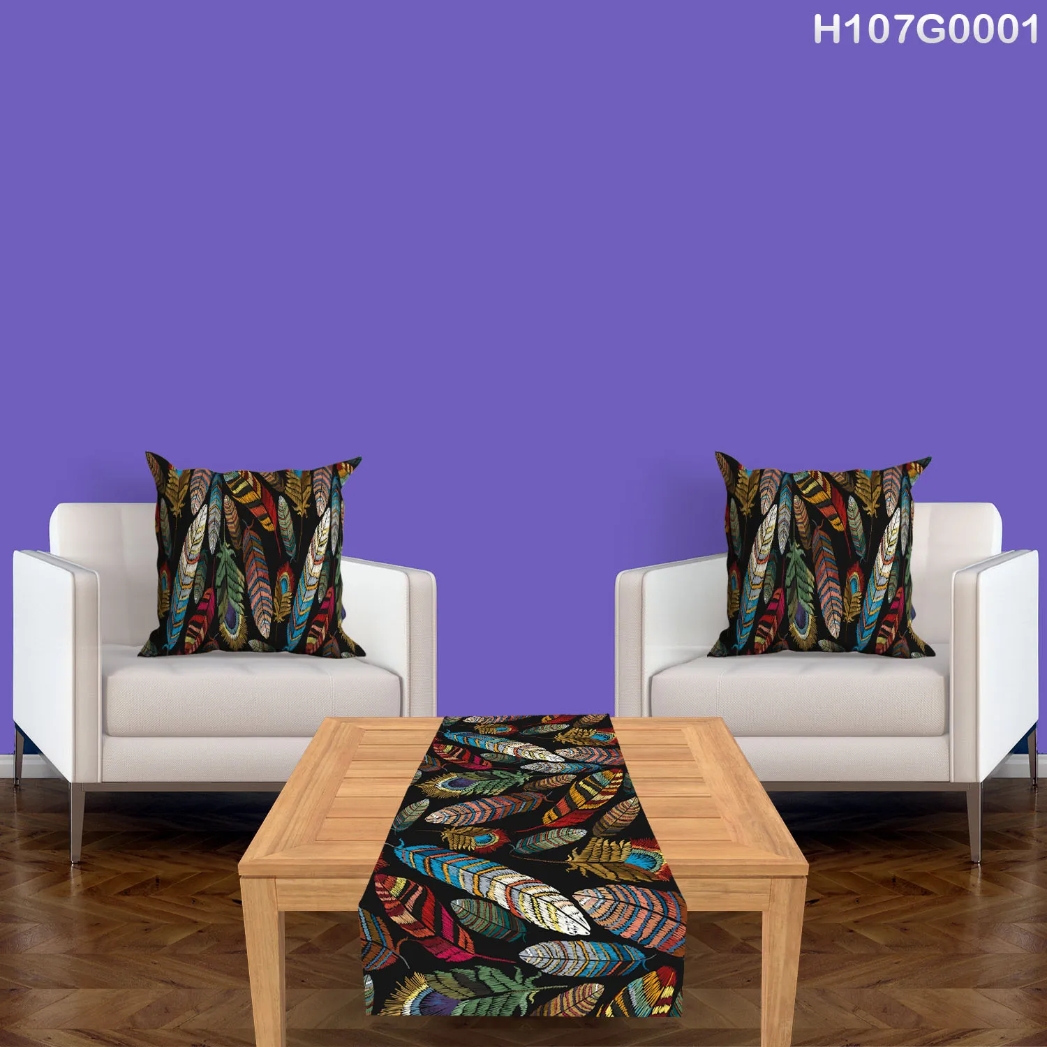 Table Runner and two Pillow Covers Set