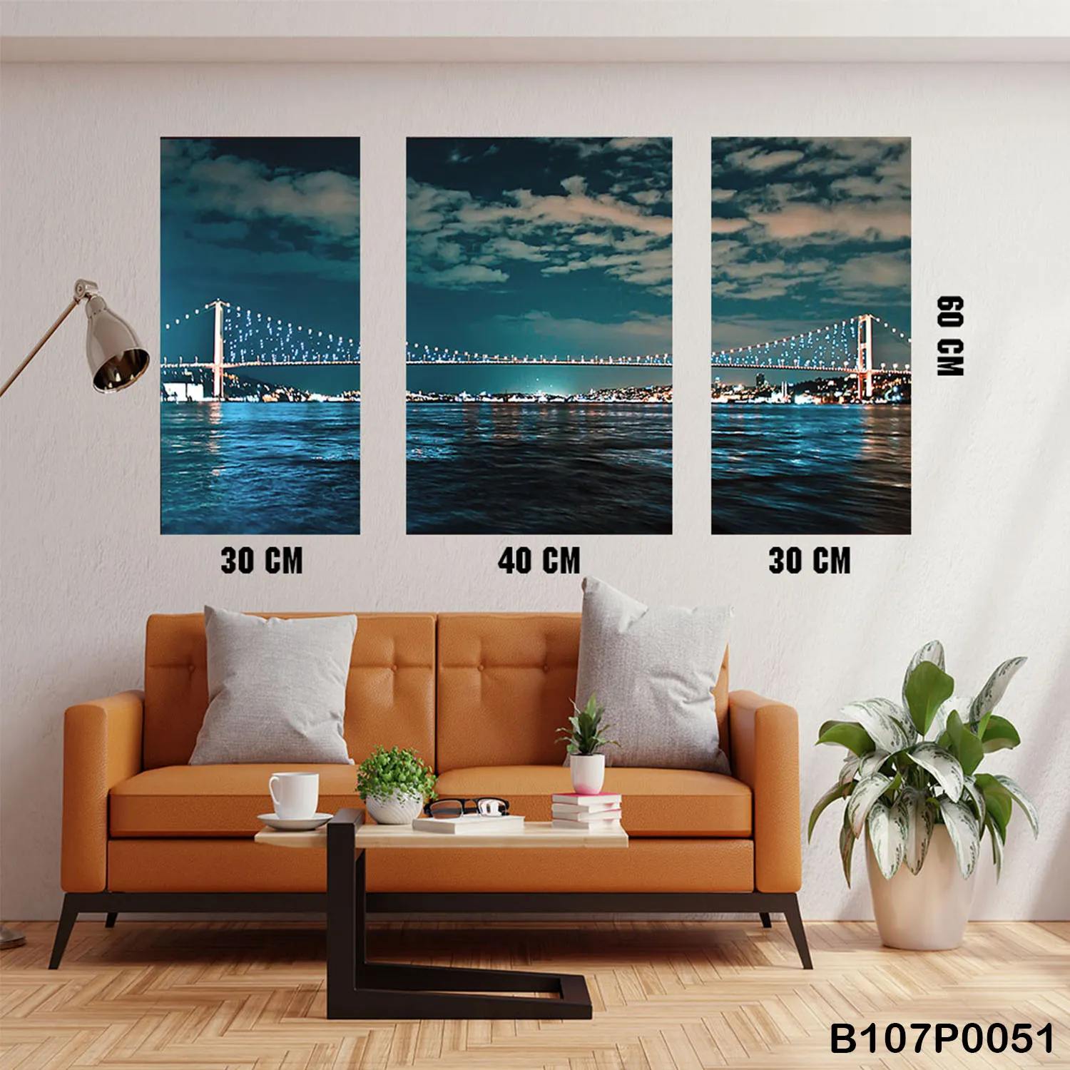 Triple Painting , 3 Pieces , Wall Decor