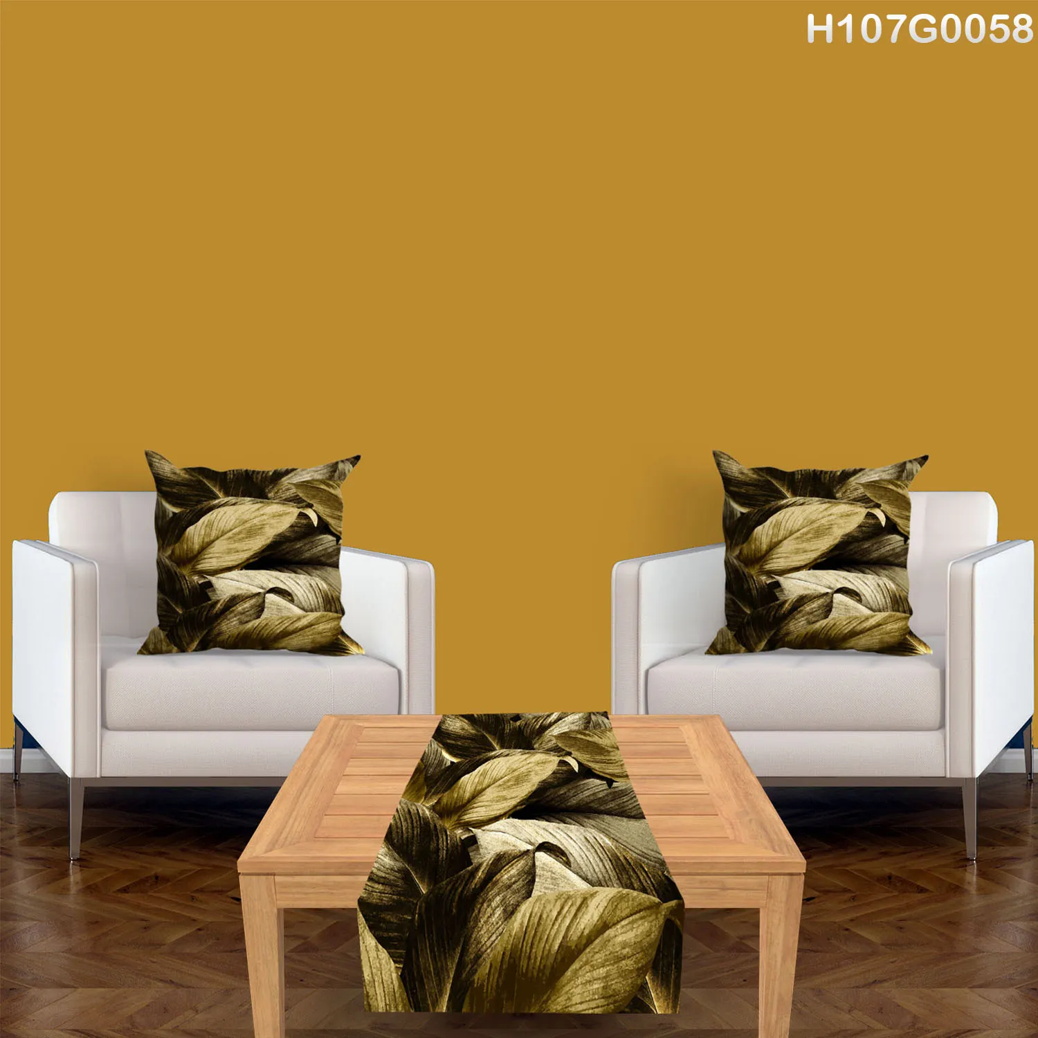 Table Runner and two Pillow Covers Set