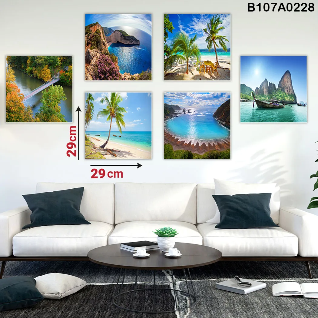 Square Panel, Hexagonal Panel, Six Pieces