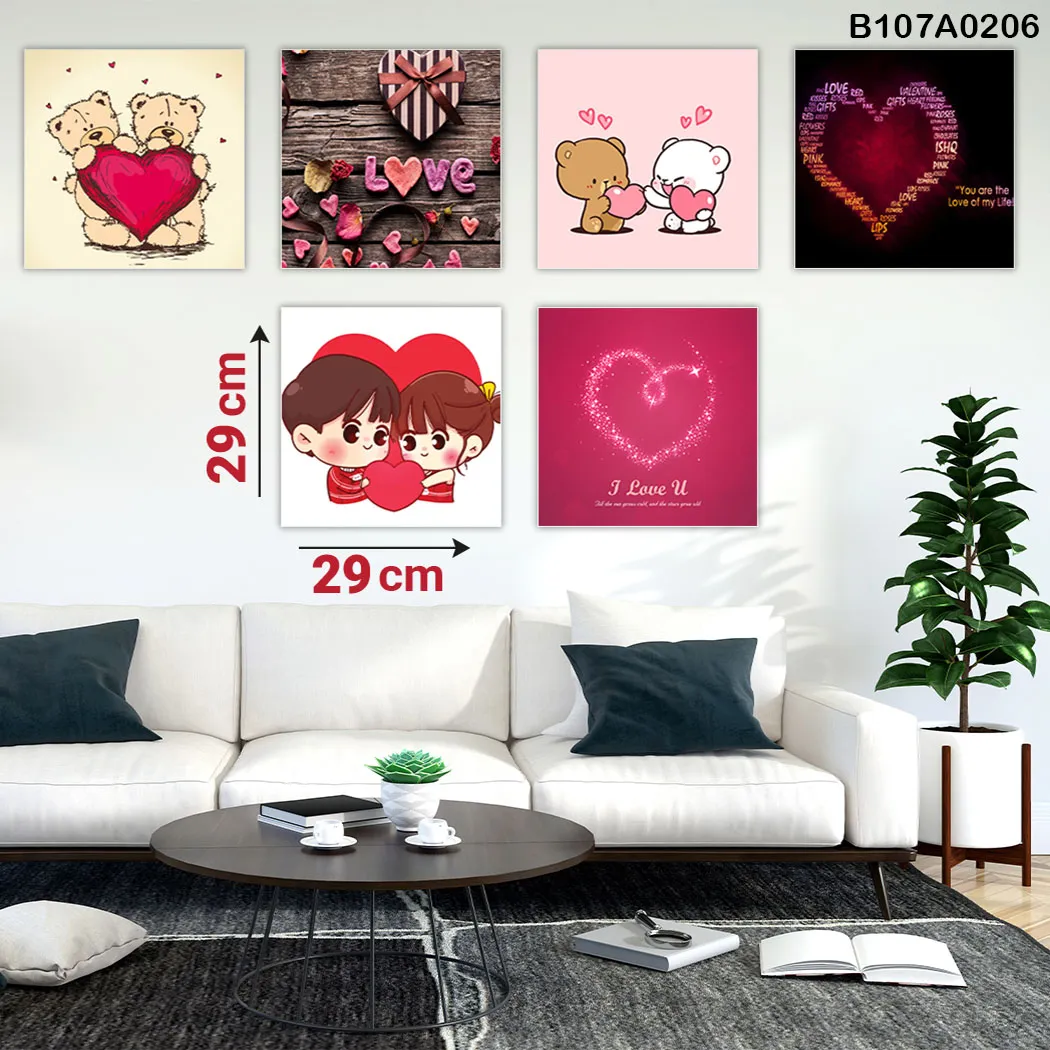 Square Panel, Hexagonal Panel, Six Pieces