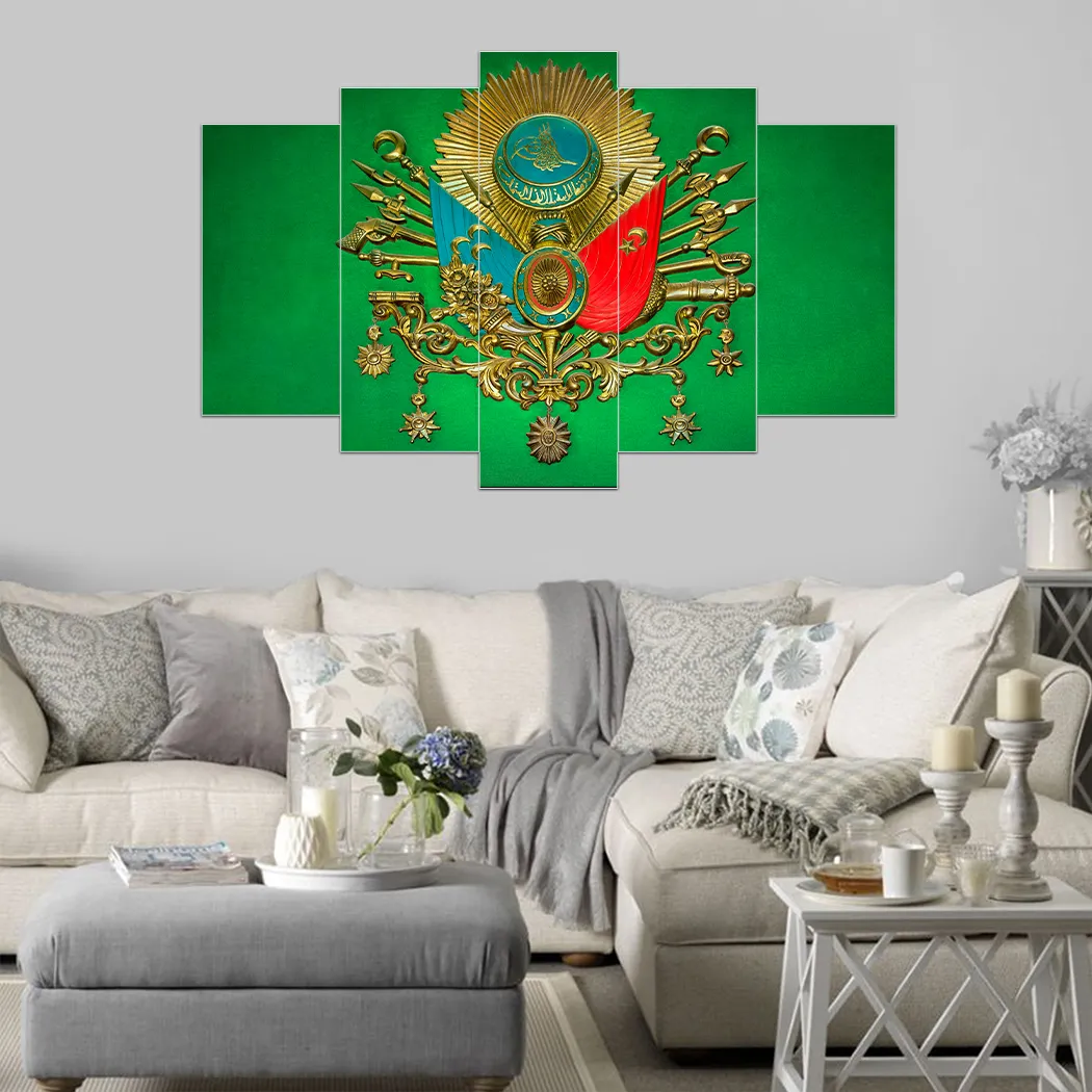 Five-Piece Panel , Graded Painting