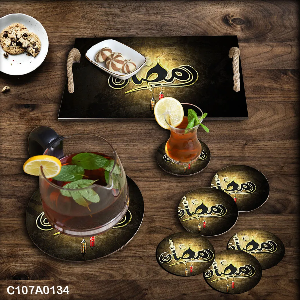 Rectangular Tray set , Seven Plates